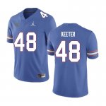 Men's Florida Gators #48 Noah Keeter NCAA Nike Blue Authentic Stitched College Football Jersey IWX0662NH